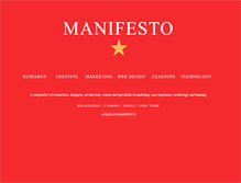 Tablet Screenshot of manifesto-group.com